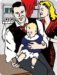 Eniten kotiinsa rahaa käyttää kahden huoltajan lapsiperhe.