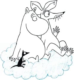 Pilvimatkat eivät olleet vieraita Muumille.