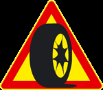 Muista tarkistaa renkaiden pyörimissuunta.