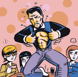 Jos puolisosi juhlakäytös hävettää, ulkoilkaa erikseen.