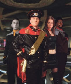 Star Wreckin avaruusasema Tampereen teknillisen korkeakoulun tiloissa.