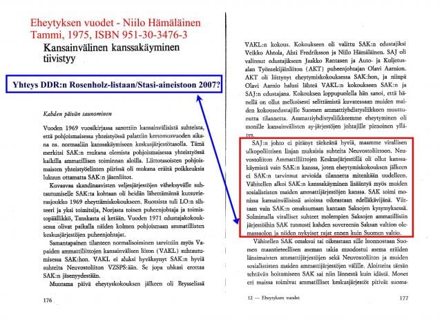 SAK/SAJ  ja kansainväliset suhteet