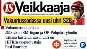 Vakuutussodan uusin uhri