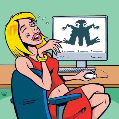 Olenko hullu, näen tässä hirviön?