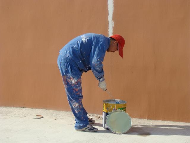 Maalari maalas....seinää