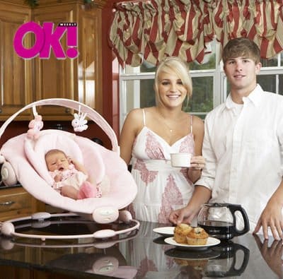Jamie Lynn Spears ex-perheineen OK Magazinessa.