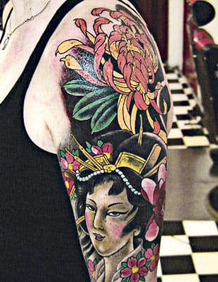 Suuri japanilaistyylinen kuva.