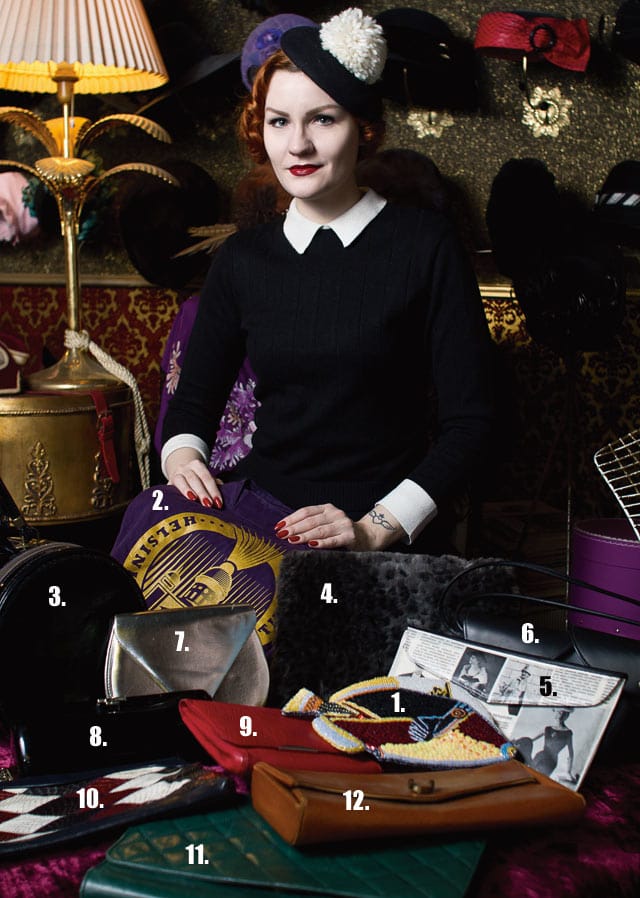 Fiona Timantti ei välitä, onko laukku jotain tiettyä merkkiä,  jos se vain on mielenkiintoisen näköinen.