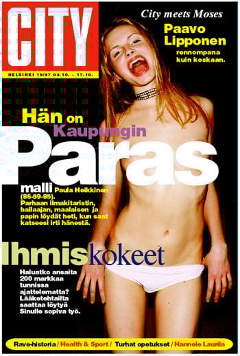 Numero 19/1997. "Nörtti, jonka mieliharrastus on ohjelmakoodien purkaminen, eli häkkaaminen. Ei pidä siitä, että tulee kutsutuksi nörtiksi." -Cityn Data-aapinen, 50 sanaa, jotka sinun tulee osata