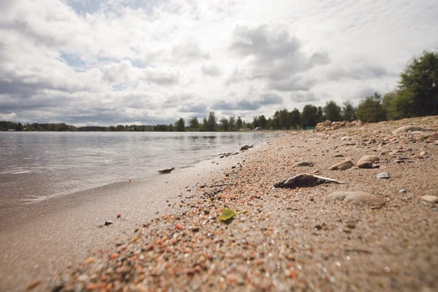 Kallavesi viilentää hikisen juhlijan.