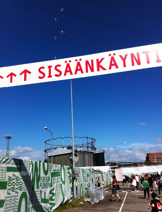 Kierrätys toimi itse festarialueella.