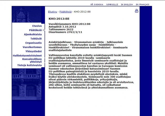 KHO:n päätöksellä ns. Vanhasen lista on nyt julkinen!