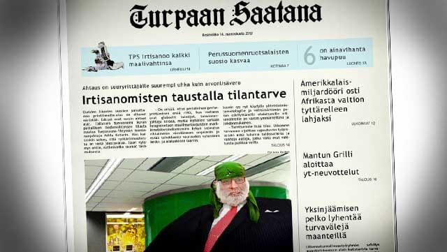 Turpaan saatana kirjoittaa muun muassa irtisanomisista. Jutussa kommentoi toiminnajohtaja Miklu Ketori, joka pelkää printtimediakuplan räjähtävän.