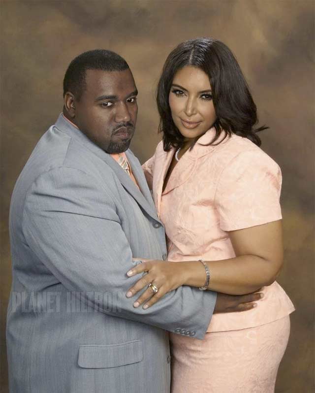 Kanye West ja Kim Kardashian.