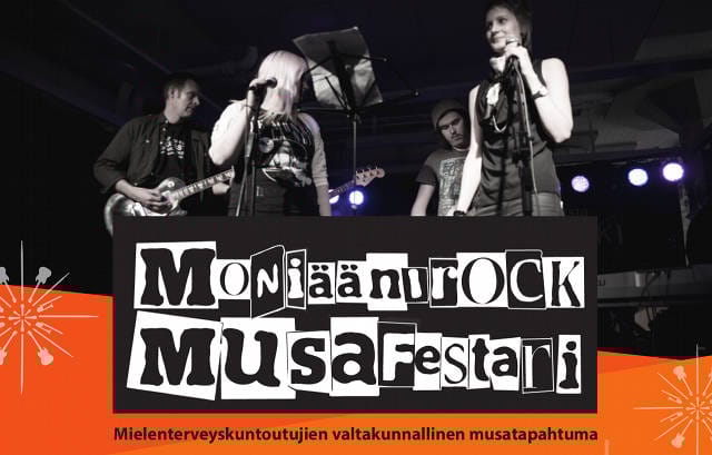 Moniäänirockissa ääneen pääsi 16 bändiä ja artistia ympäri maan. Musiikkia kuultiin trancesta iskelmään.