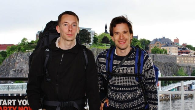 Unelmien tiellä -matkaajat Arimo Kerkelä ja Olli Lukkari