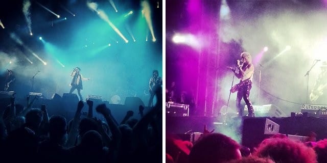 Rock-kukko Michael Monroe veti yli tunnin pituisen setin.