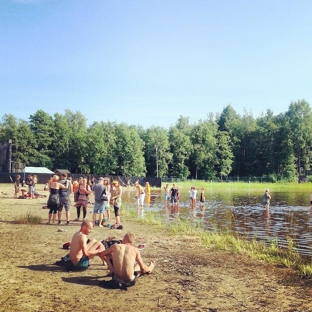 Festariviikonloppuna päästiin hätyyttelemään hellelukemia.