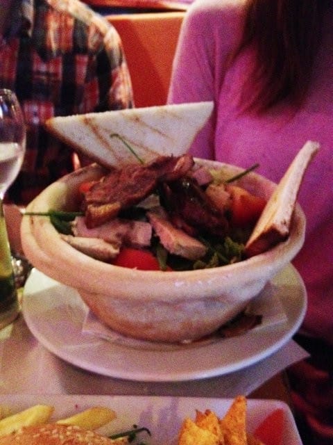 Fancy a salad in a bowl of bread?
