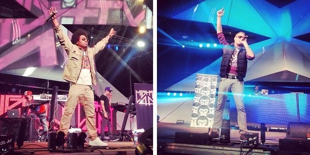 Miespainotteista artistikattausta tähdittivät muun muassa Karri Koira, Mighty 44 ja Aste.