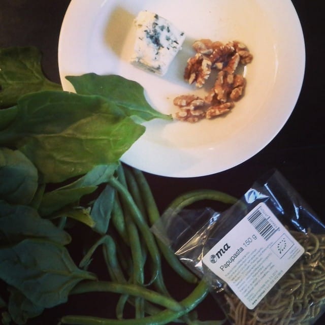 Näitä oli kaapissa tällä kertaa.