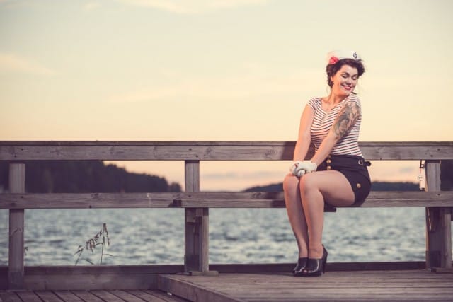 Pin up -mallilla saa olla reidetkin, eikä kukaan itke! (c) Jere Satamo, JS Disain