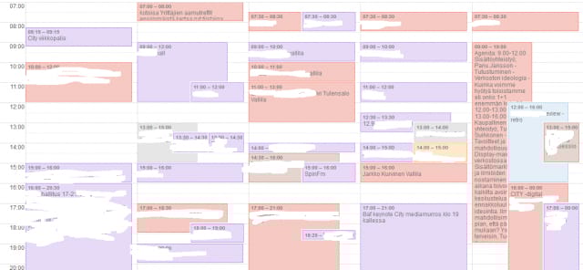 Ilkan viikkokalenteri on pirstaleinen ja täynnä menoa. En selviytyisi ilman tehokkaita nykyaikaisia etätyökaluja.