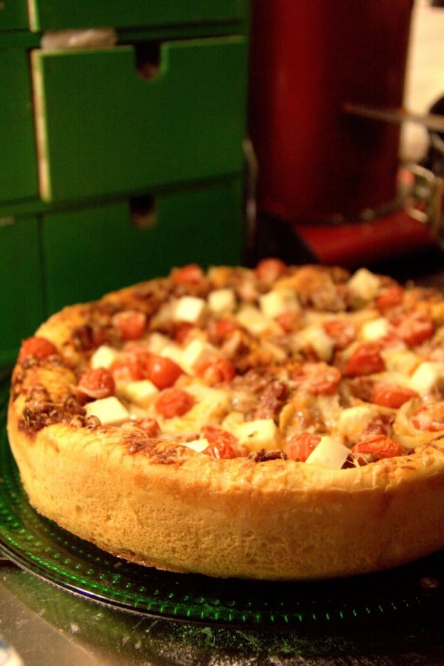 Nam nam! Pitsamme onnistui täydellisesti.