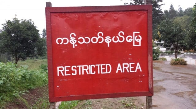 Kielletty alue. Arvaa meninkö?