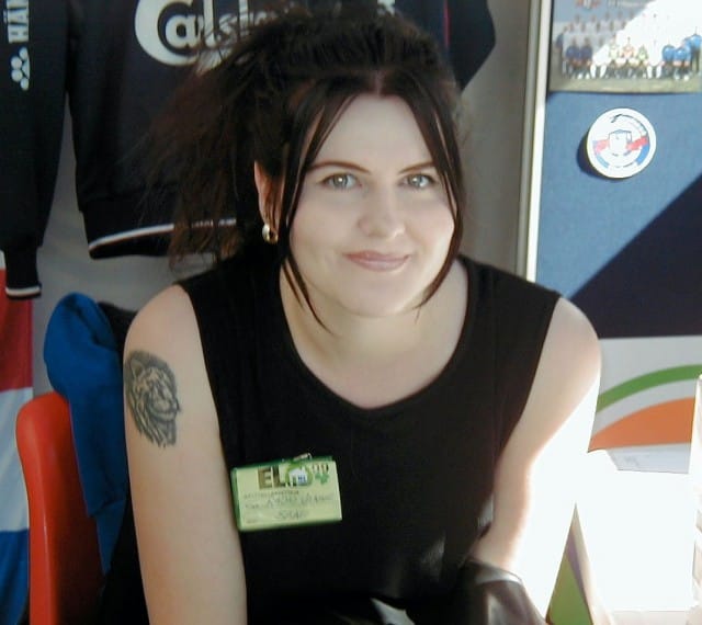 Sana Mustonen muutama vuosi nuorempana