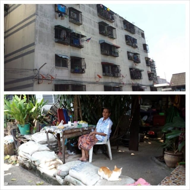 Bangkokin sivukujilla eletään vaatimattomasti.