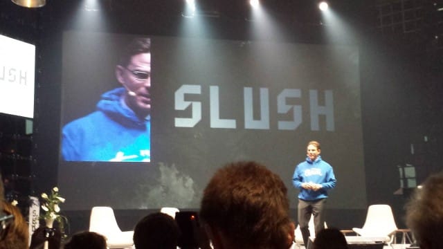 Pääministeri Jyrki Katainen kehui Slush tapahtumaa yliluonnolliseksi.