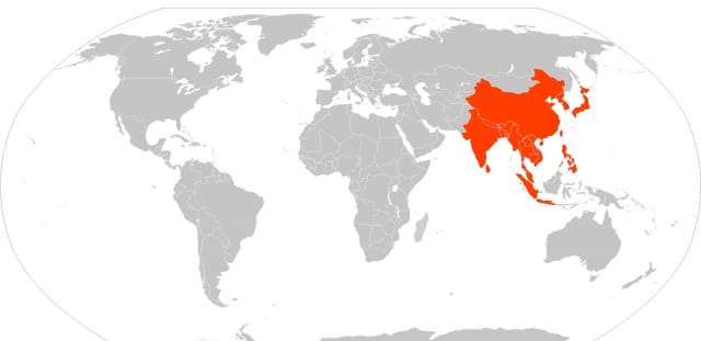 Maapallolla asuu 7000 miljoonaa ihmistä. Näistä puolet kartan punaisella alueella. Etsi omat 5 tai 50 miljoonaa ostavaa asiakastasi  tästä yleisöstä.