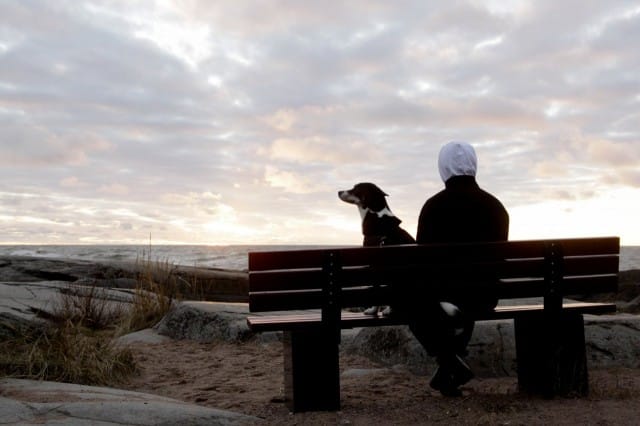 Plätän koira Tara ja hänen miehensä. Kumpi on kumpi, höhöhöö :D