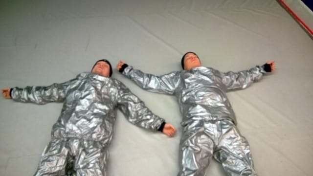 Tänään päivällä hikoiltiin vielä viimeiset grammat pois.