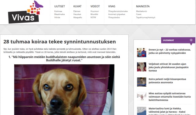 Vivas tähtää maailmanmaineeseen. Hyvä. Sillä Suomi tarvitsee vientiteollisuutta ja sisältövienti on mahdollisuus.
