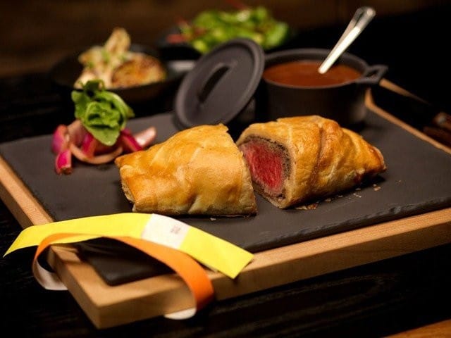 Beef Wellington.