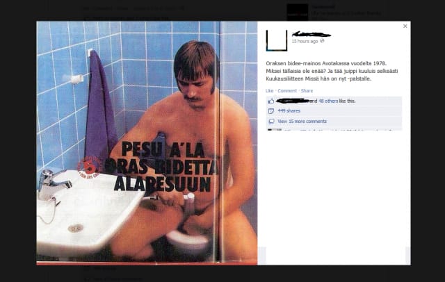 Oraksen mainonta vuonna 1978 oli varsin havainnollistavaa.