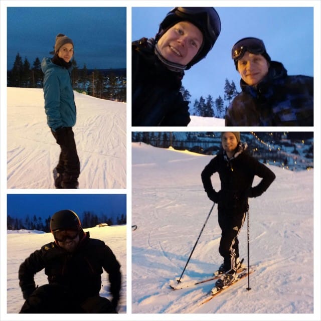 Ulkoilun lisäksi Himoksen reissullamme ristipölytimme.