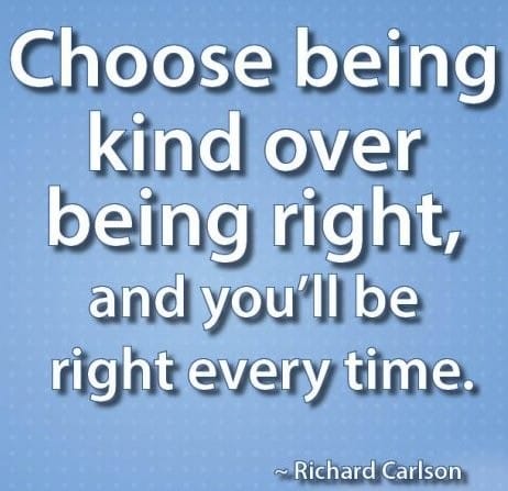 Kuten totesin noin kuukausi sitten: "Olen mieluummin onnellinen kuin oikeassa."