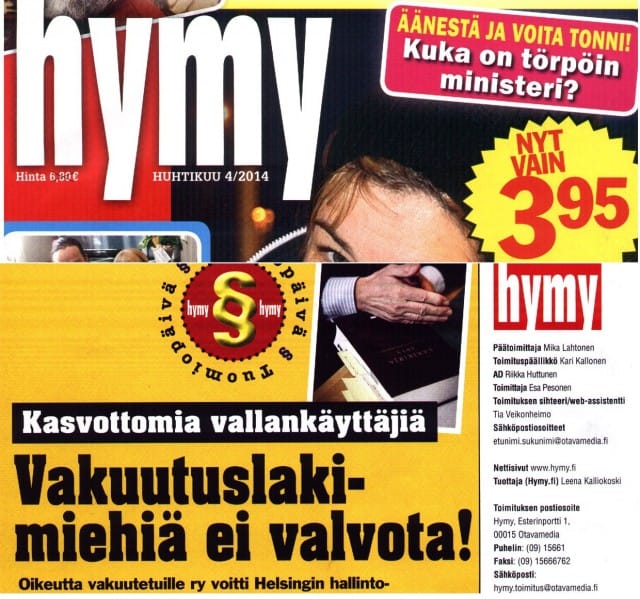 Vakuutuslääkärien rinnalle avoimeen julkisuuteen.