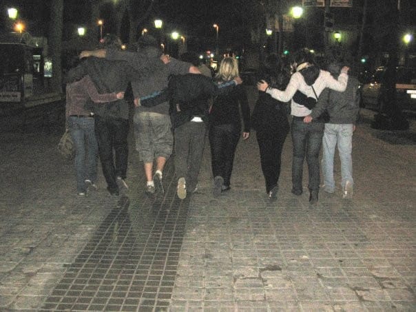 Erasmus-ystävykset Barcelonassa