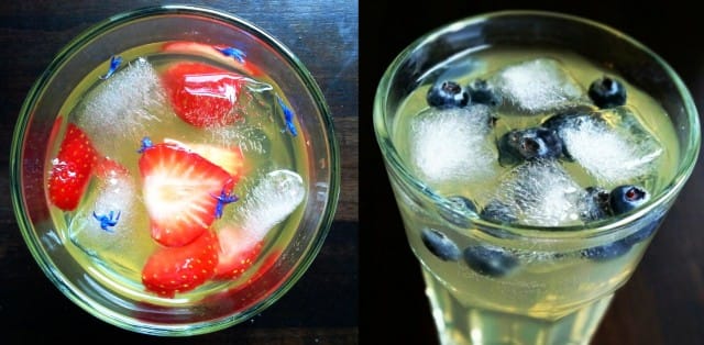 Mansikkaa, mustikkaa, taikajuomaan voi laittaa mitä vaan.