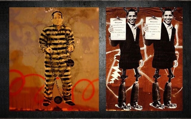 Prisoner 2012, New Orleans (mistaken for Banksy); Obama, La Brea Ave, LA