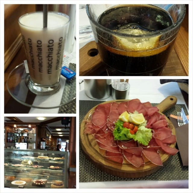 Kävimme syömässä pientä välipalaa. Namia.