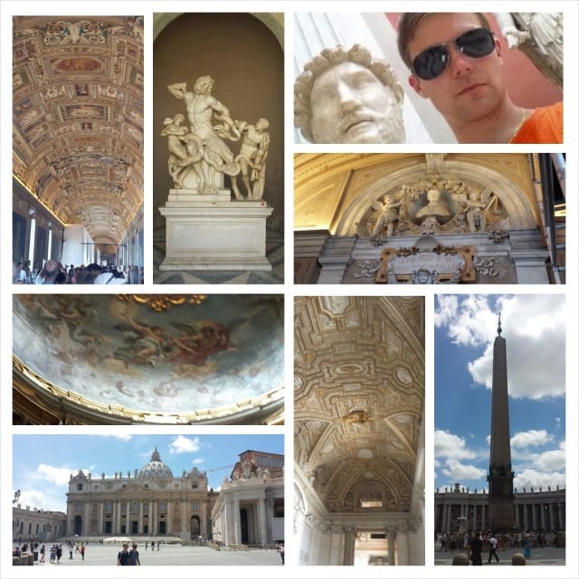 Vatikaani, Sikstuksen kappeli ja Vatikaanin Museo.