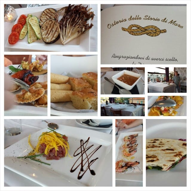 Riminillä voisi kuvitella saavansa erinomaista kalaa ja mereneläviä. Ei ollut mikään ihmeellinen vaikka oli Tripadvisorin mukaan kaupungin paras ja paikallisten arvostelemana paljon tähtiä.