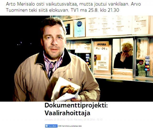 Entä suora lähetys ja aiheena vaalirahoitus sekä nuo vaikutusvaltaa "myyneet" henkilöt?