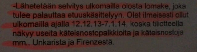 Yliviivaukset etuuskäsittelijän tekemiä.