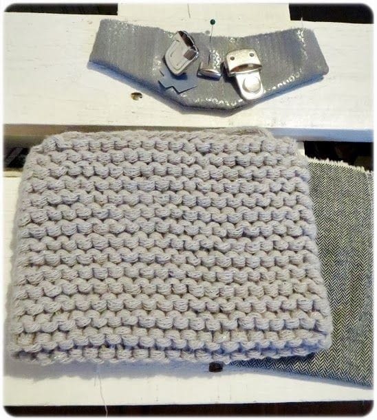 Leikkaa ja ompele läppä (sellainen kuin haluat) Ompele vuori käsin päälliosaan